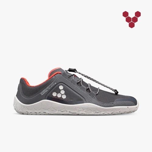 Vivobarefoot Primus Trail II FG Womens Running Shoes Grey UK XHUA